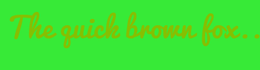 Image with Font Color 86BF01 and Background Color 37EA37